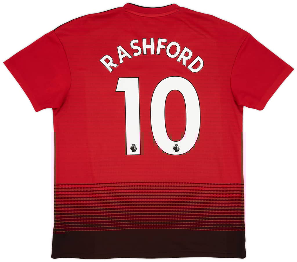 2018-19 Manchester United Home Shirt Rashford #10 - 8/10 - (L)