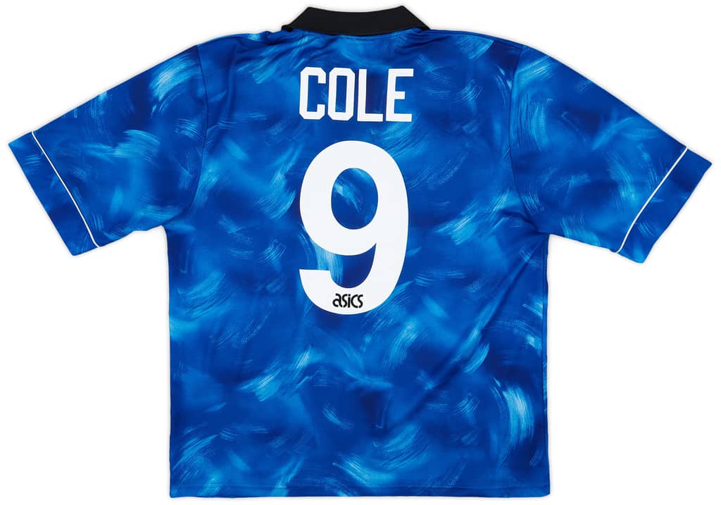 1993-95 Newcastle Away Shirt Cole #9 - 8/10 - (L)
