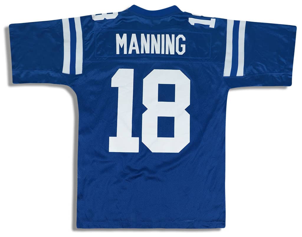 2008-11 Indianapolis Colts Manning #18 Reebok On Field Jersey (Home) Y