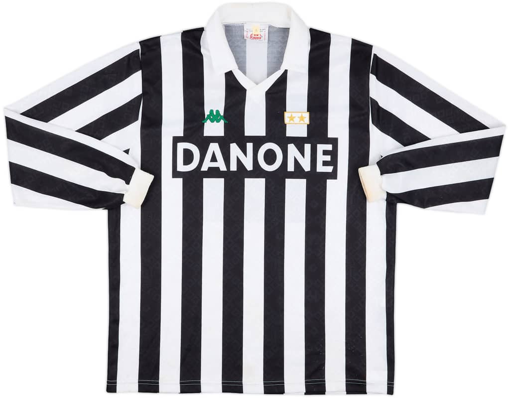 1992-94 Juventus Home L/S Shirt - 8/10 - (XL)
