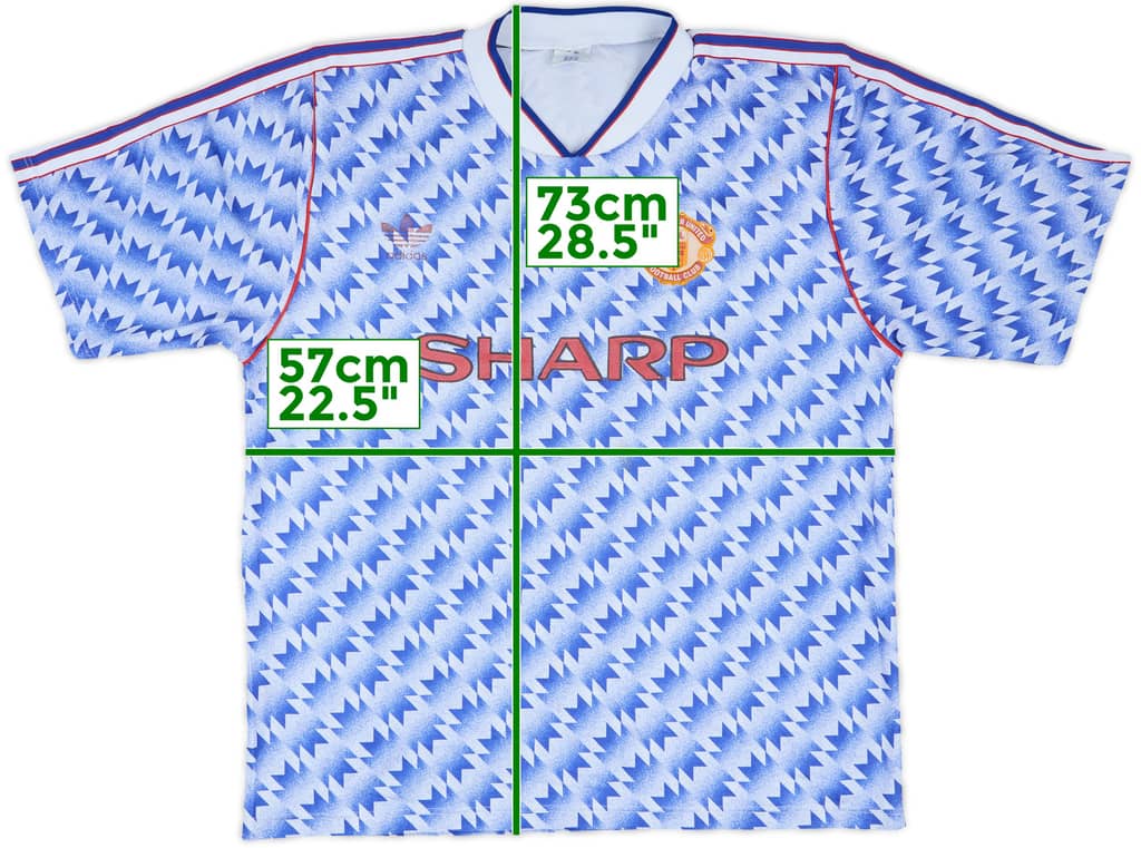 1990-92 Manchester United Away Shirt - 5/10 - (L/XL)