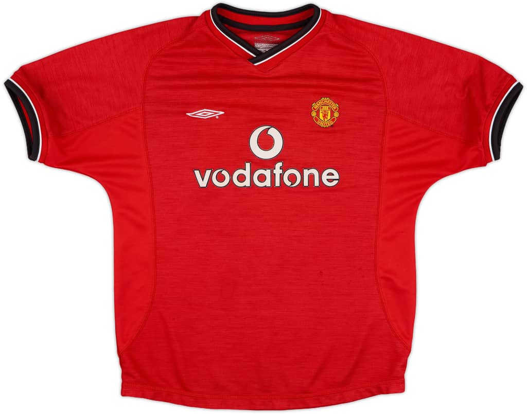 2000-02 Manchester United Home Shirt - 8/10 - (M.Boys)