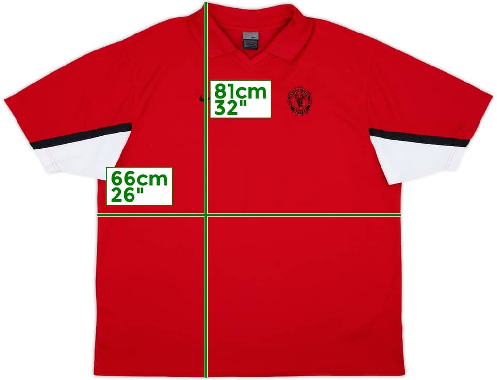 2003-04 Manchester United Nike Training Shirt - 9/10 - (XXL)