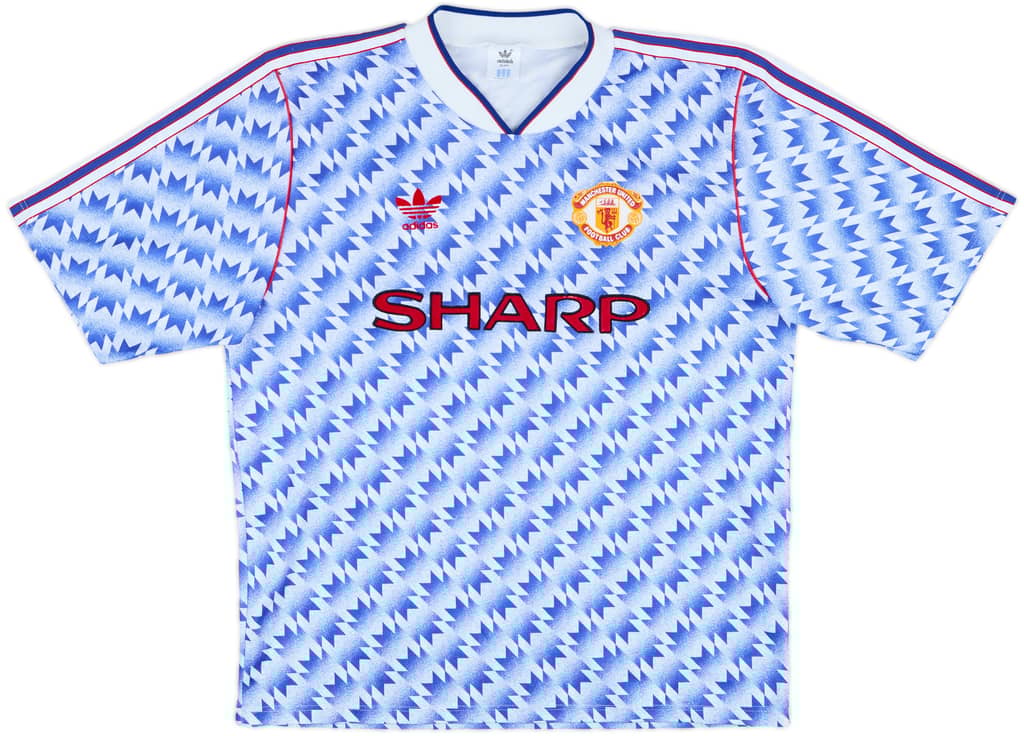 1990-92 Manchester United Away Shirt - 9/10 - (L)