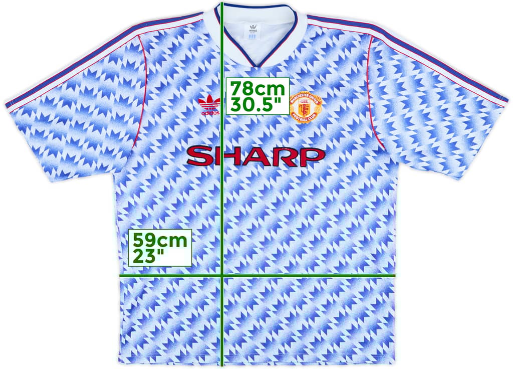 1990-92 Manchester United Away Shirt - 9/10 - (L)