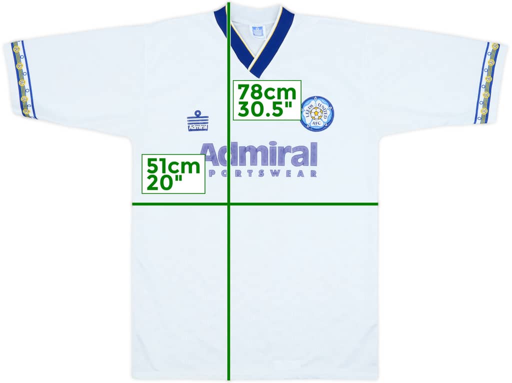 1992-93 Leeds United Home Shirt - 8/10 - (M)