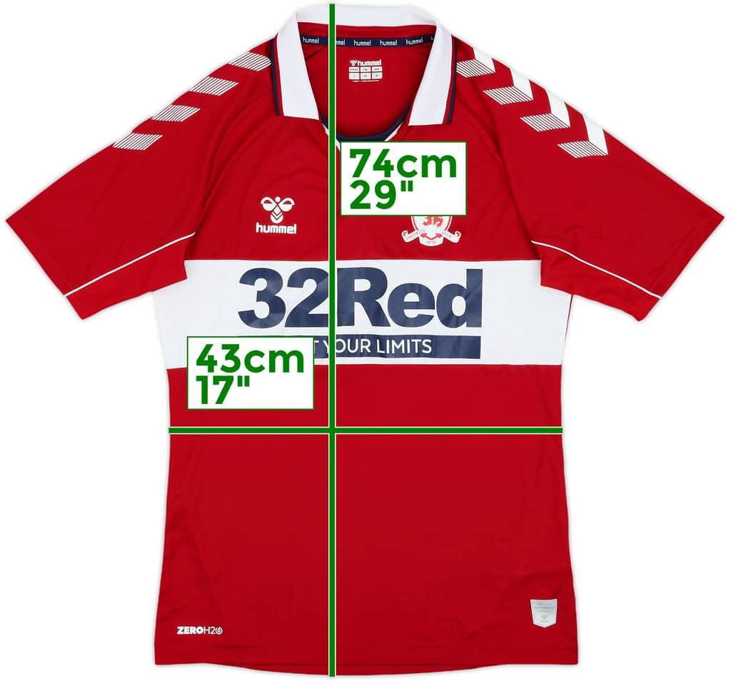 2020-21 Middlesbrough Home Shirt - 8/10 - (S)
