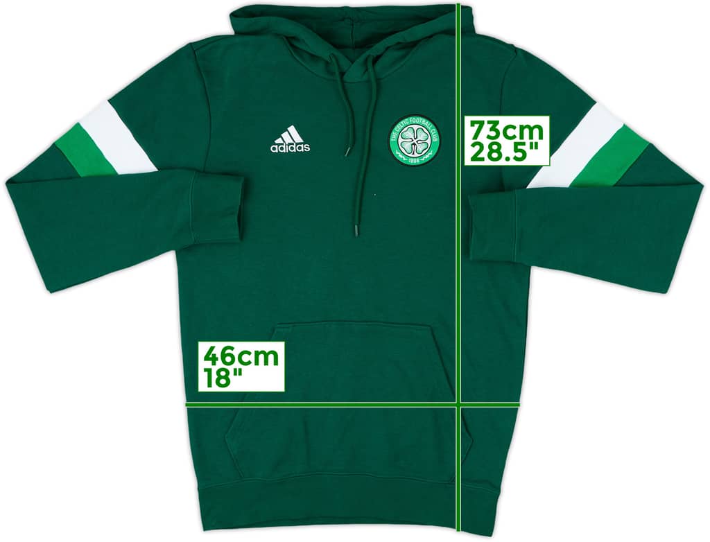 2021-22 Celtic adidas Hooded Top - 8/10 - (M)