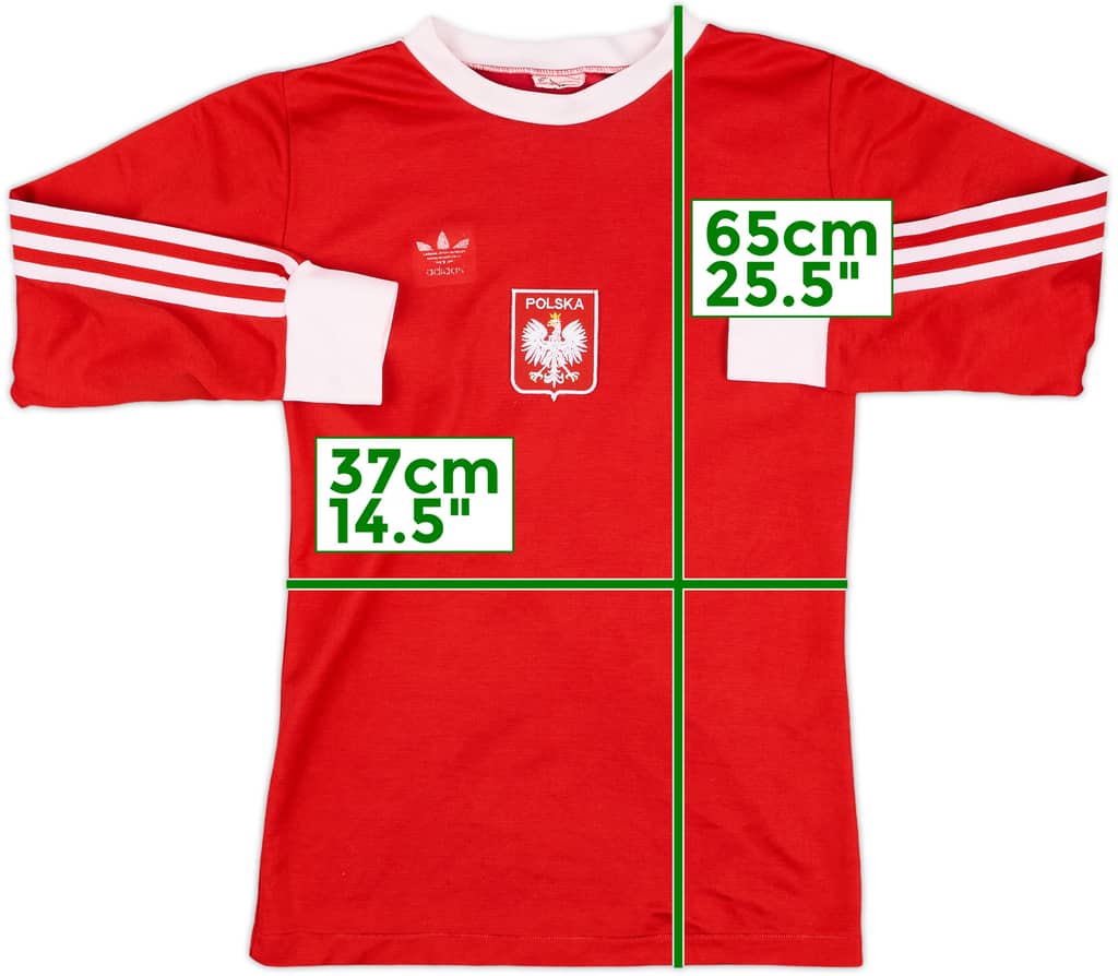 1978-80 Poland Away L/S Shirt - 7/10 - (S)