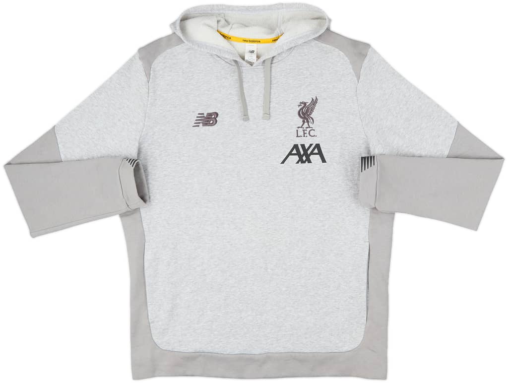 2019-20 Liverpool New Balance Hooded Sweat Top - 10/10 - (L)