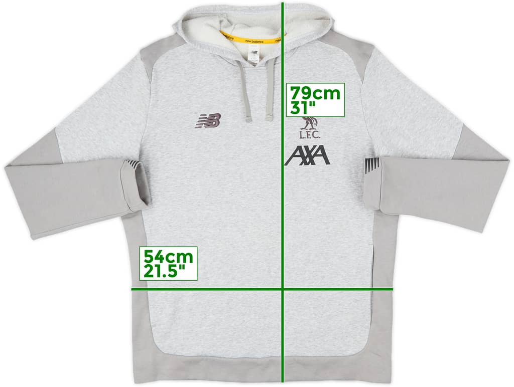 2019-20 Liverpool New Balance Hooded Sweat Top - 10/10 - (L)