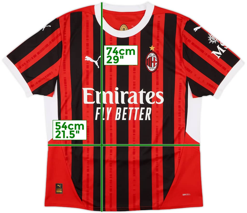 2024-25 AC Milan Home Shirt - 10/10 - (L)
