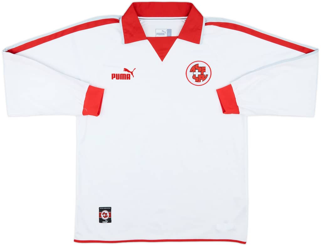 2002-04 Switzerland Away L/S Shirt - 8/10 - (L)