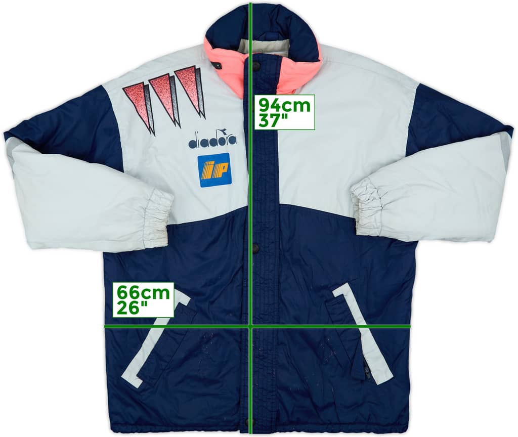 1992-94 Italy Diadora Padded Bench Coat - 6/10 - (XL)