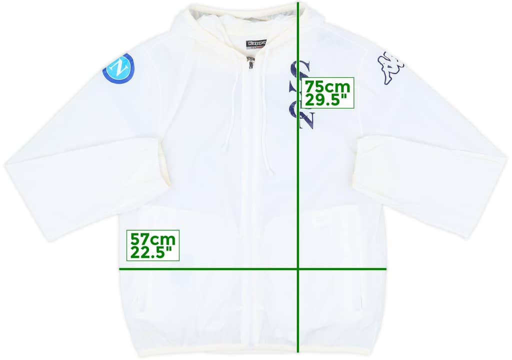 2015-16 Napoli Kappa Hooded Track Jacket - 9/10 - (XL)