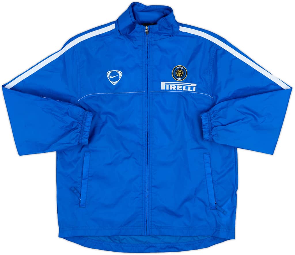 2005-06 Inter Milan Nike Hooded Rain Jacket - 8/10 - (M.Boys)