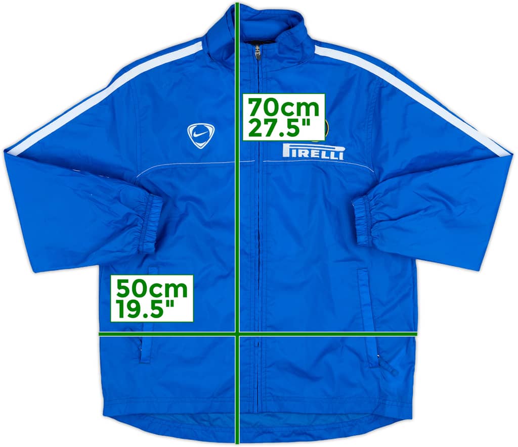 2005-06 Inter Milan Nike Hooded Rain Jacket - 8/10 - (M.Boys)