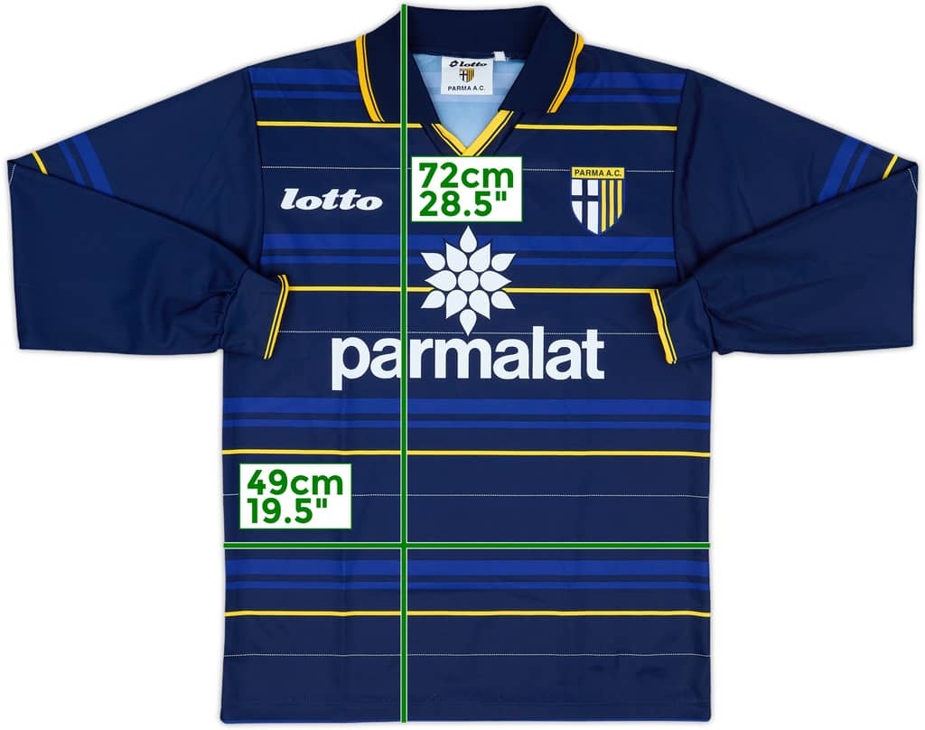 1998-99 Parma Third L/S Shirt - 9/10 - (XL.Boys)