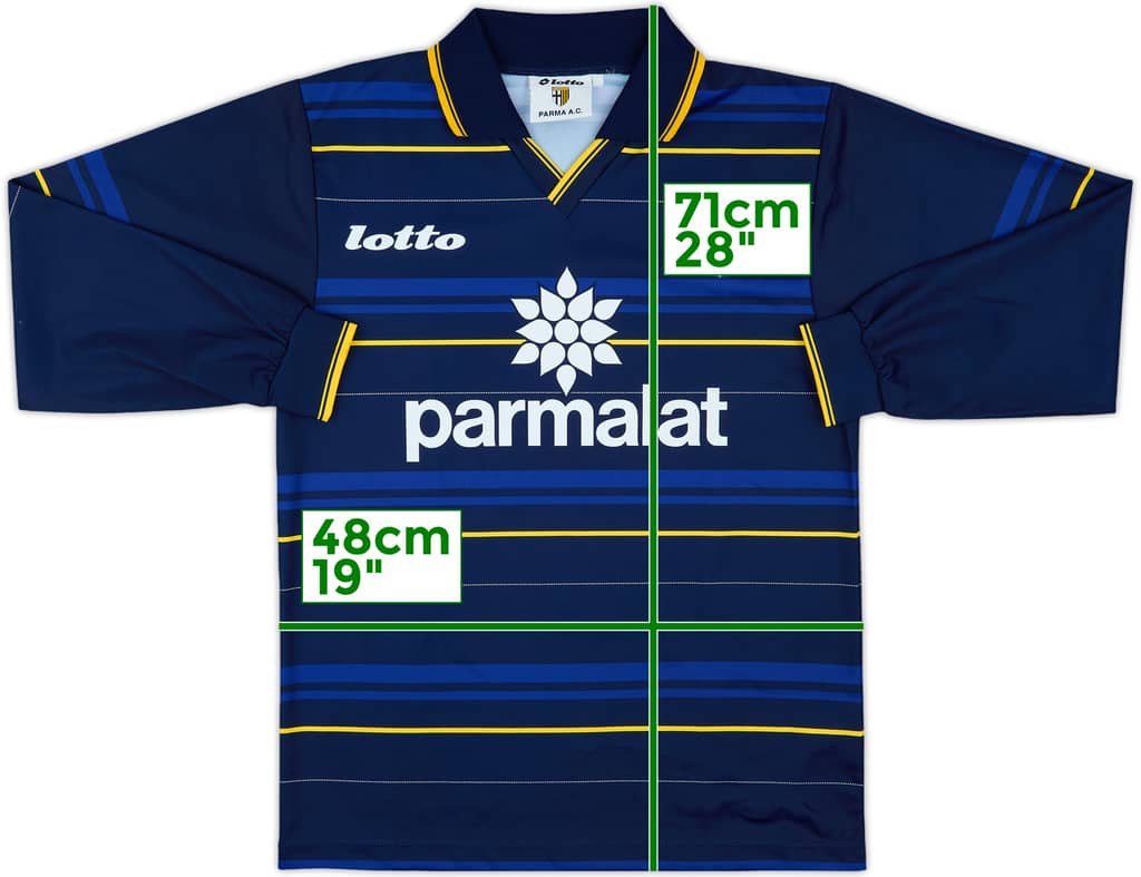 1998-99 Parma Basic Third L/S Shirt - 8/10 - (S)