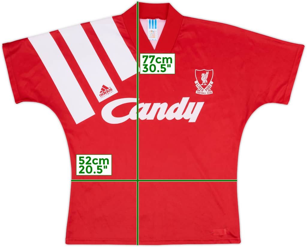 1991-92 Liverpool Home Shirt - 8/10 - (M/L)
