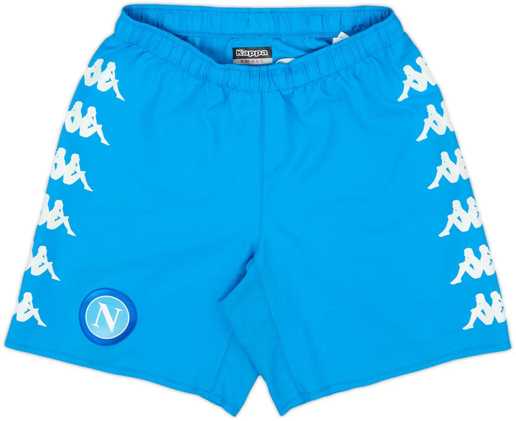 2020-21 Napoli Home Shorts - 7/10 - (S)