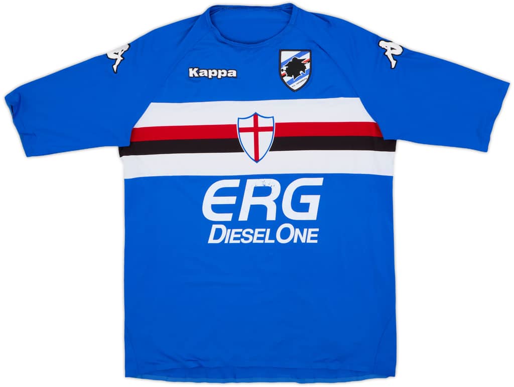 2006-07 Sampdoria Player Issue Home Shirt - 6/10 - (L)