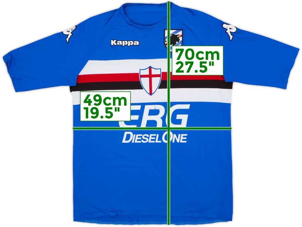 2006-07 Sampdoria Player Issue Home Shirt - 6/10 - (L)