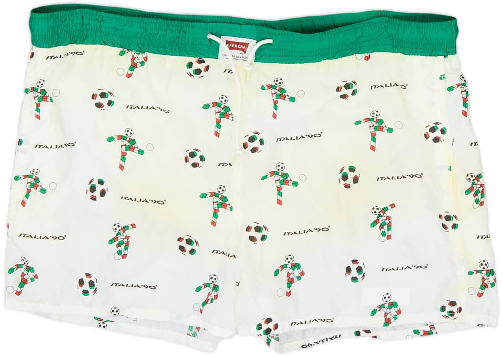 1990 Italia '90 Carrera Leisure Shorts - 5/10 - (M)