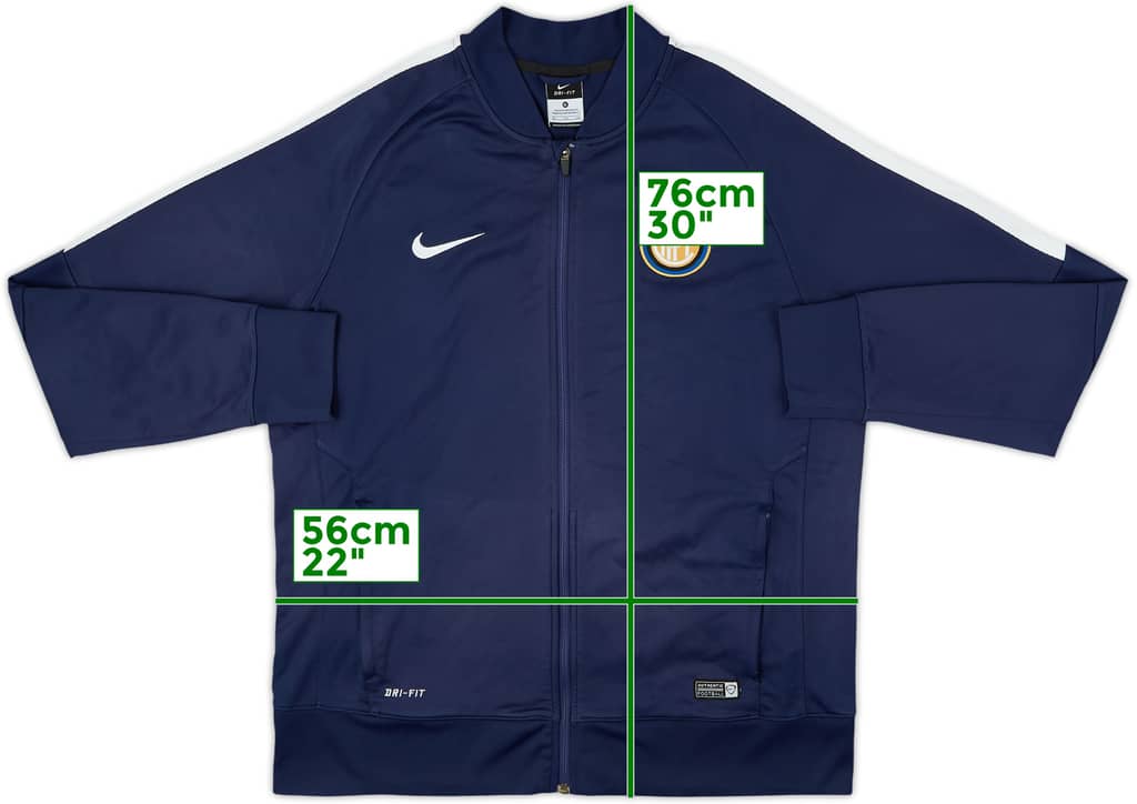 2014-15 Inter Milan Nike Track Jacket - 7/10 - (XL)