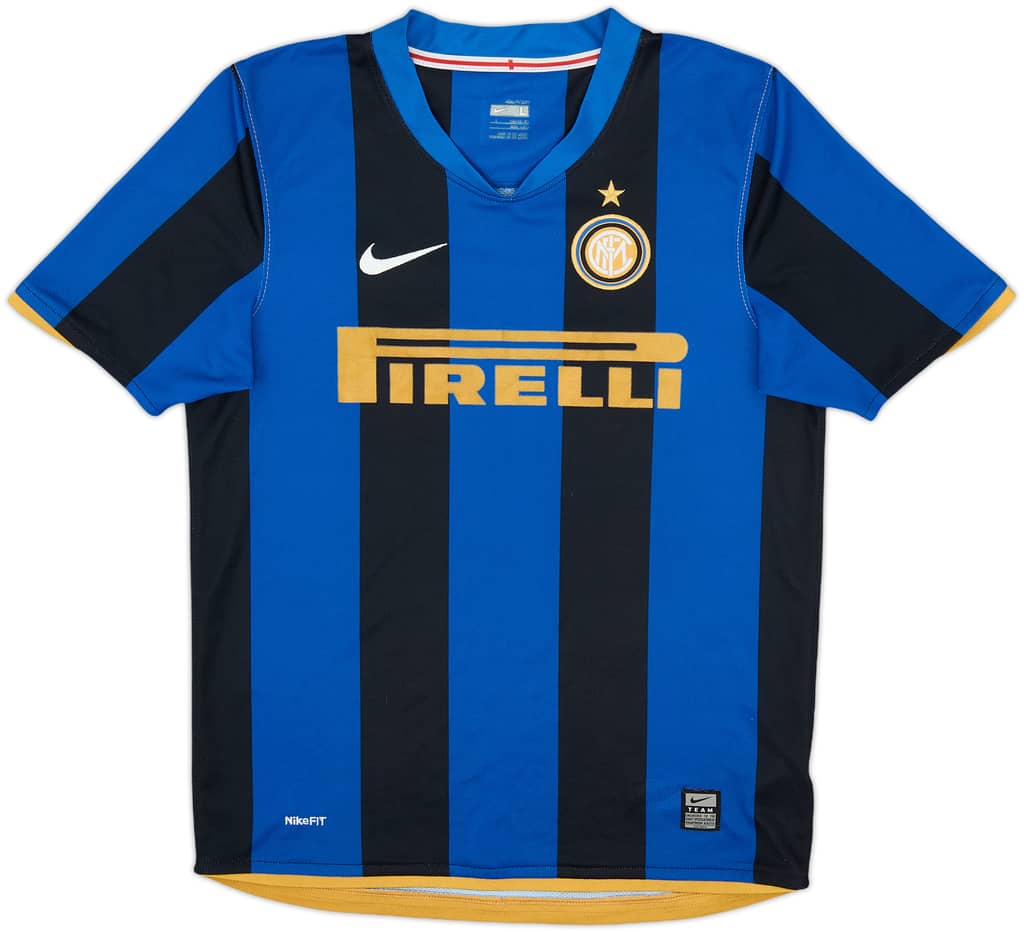 2008-09 Inter Milan Home Shirt - 7/10 - (L.Boys)