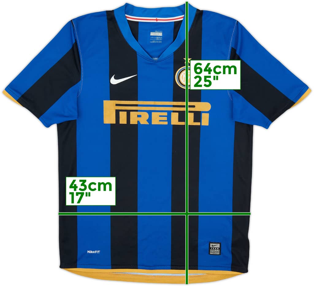 2008-09 Inter Milan Home Shirt - 7/10 - (L.Boys)