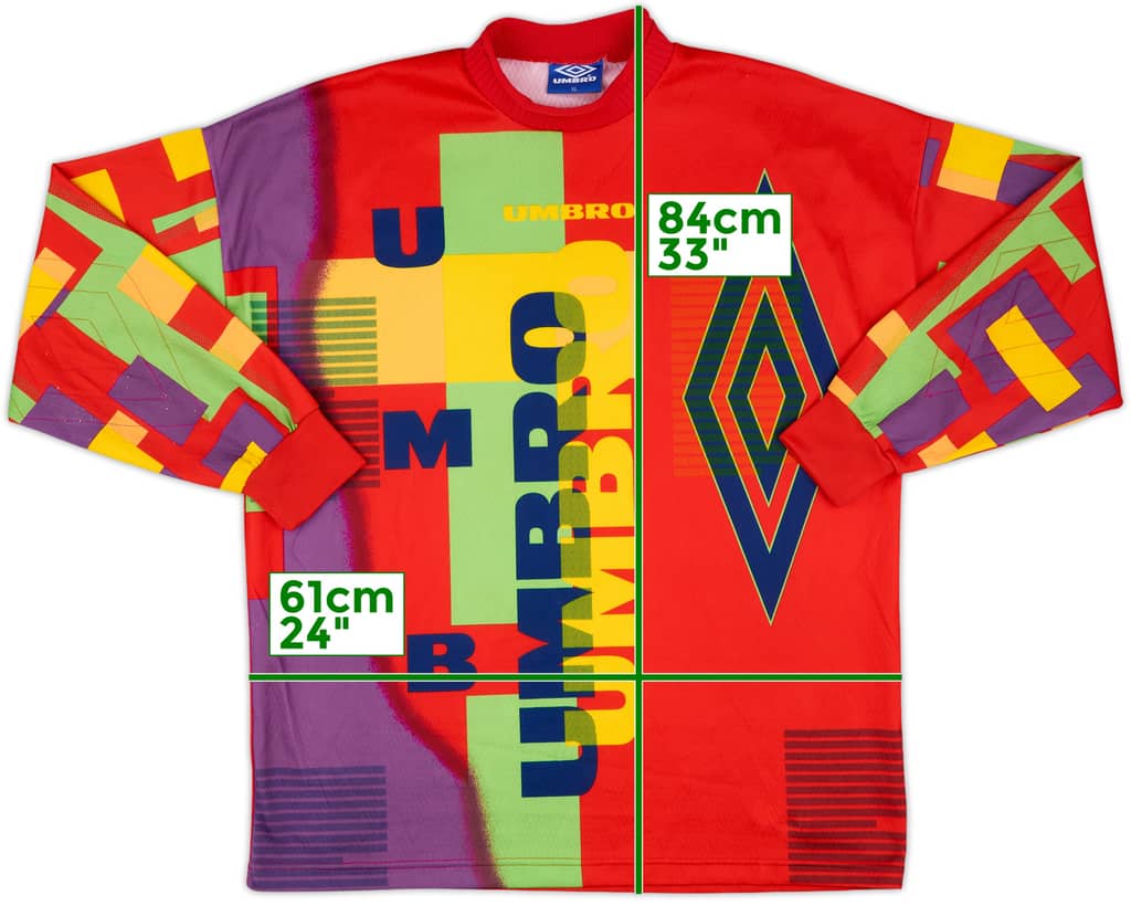 1996-97 Umbro Template GK Shirt (England) - 8/10 - (XL)