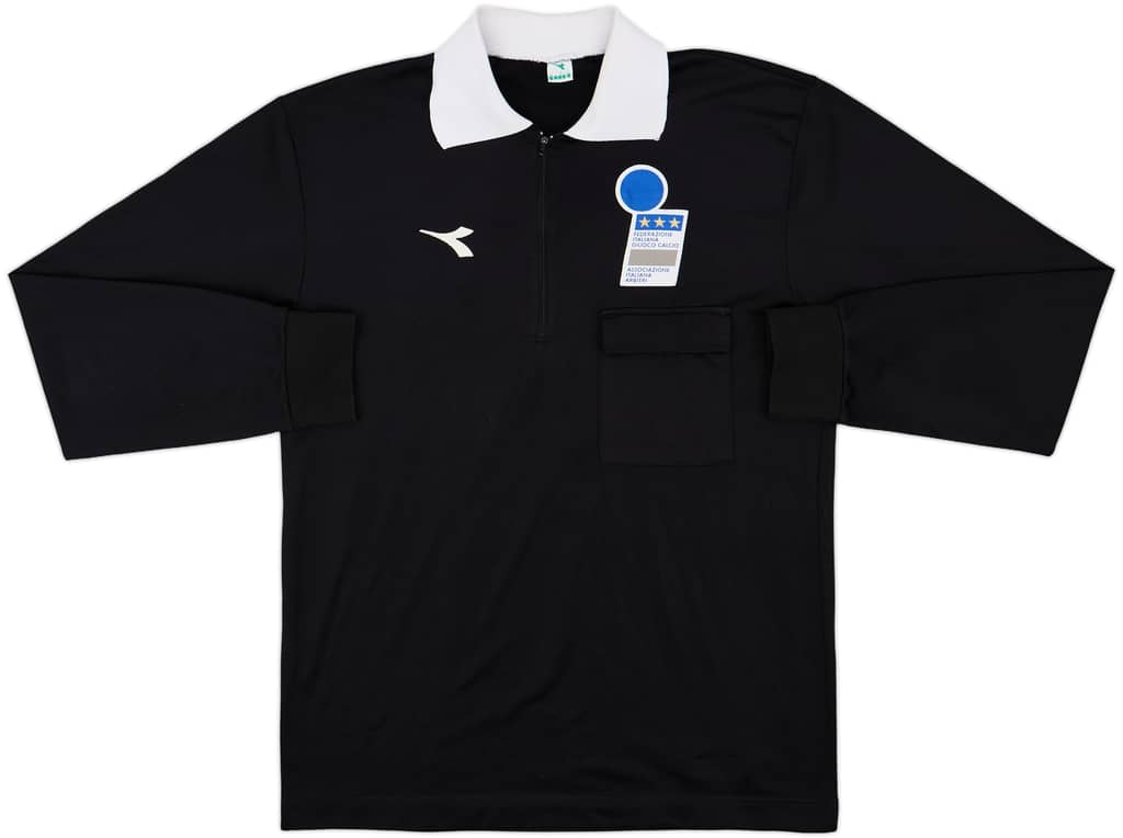 1990s Italy FIGC Diadora Referee L/S Shirt - 8/10 - (L)