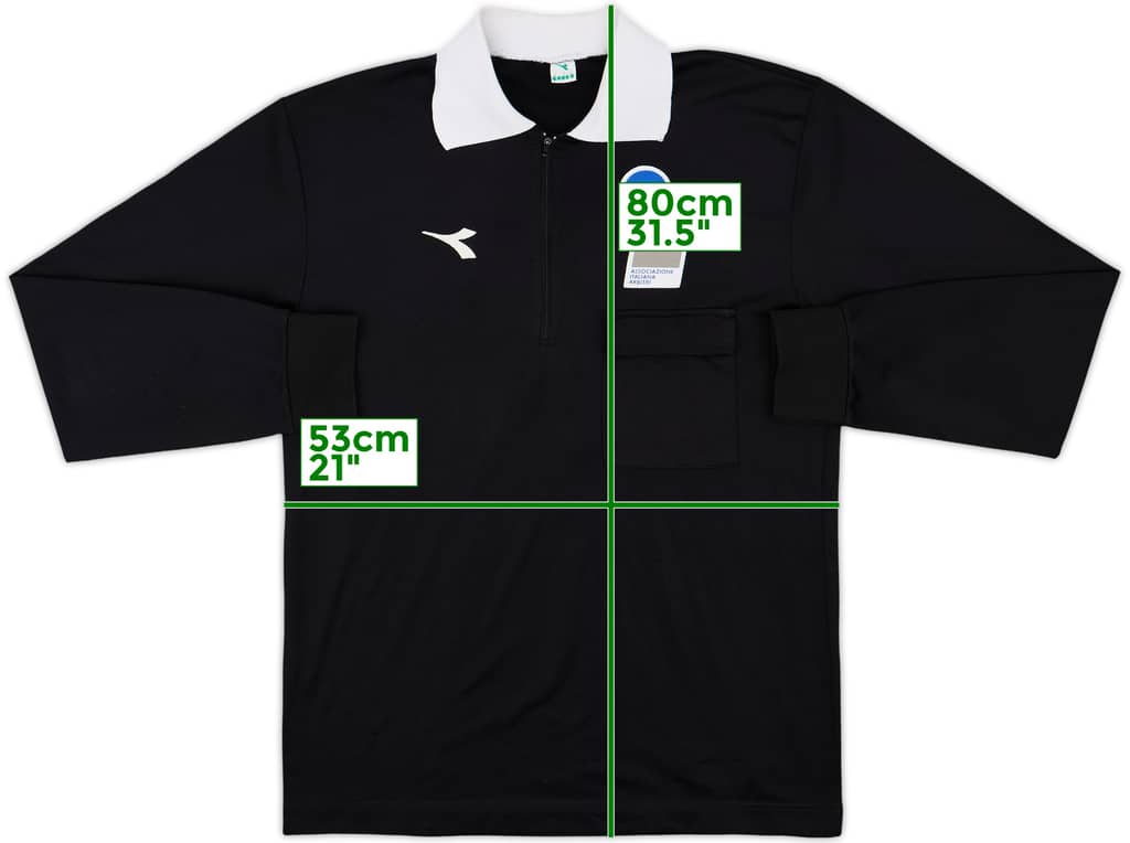 1990s Italy FIGC Diadora Referee L/S Shirt - 8/10 - (L)