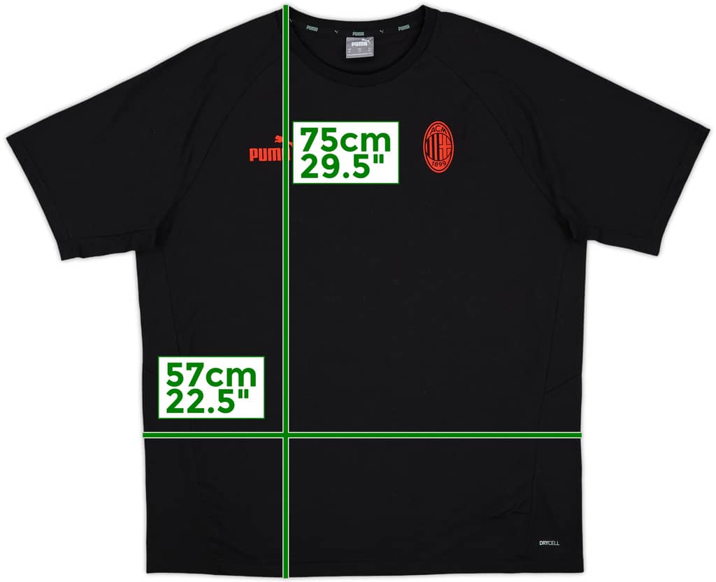 2022-23 AC Milan Puma Cotton Tee - 9/10 - (XL)
