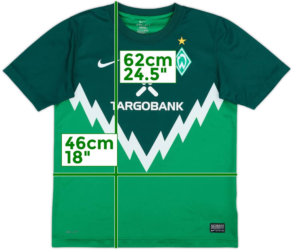 2010-11 Werder Bremen Home Shirt - 9/10 - (L.Boys)