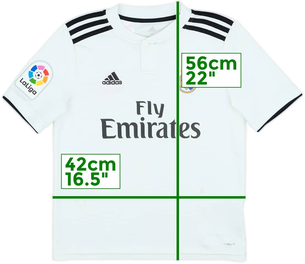 2018-19 Real Madrid Home Shirt - 5/10 - (M.Boys)