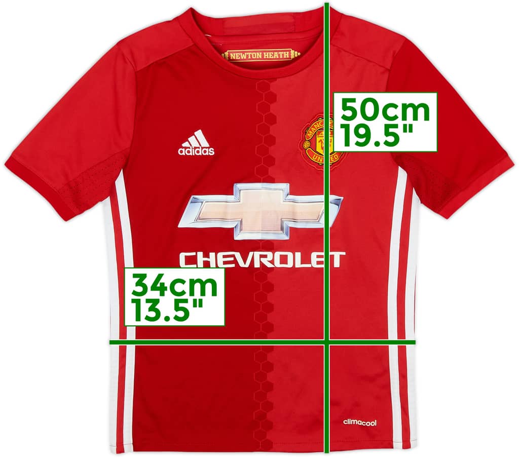 2016-17 Manchester United Home Shirt - 4/10 - (S.Boys)