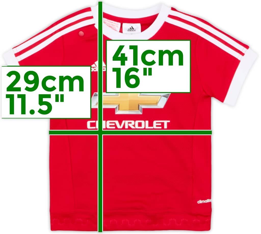 2015-16 Manchester United Home Shirt - 8/10 - (12-18 Months)