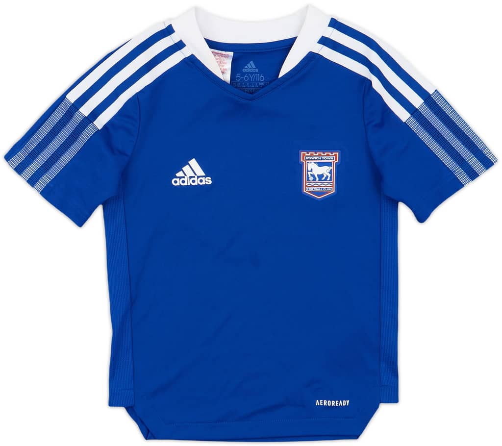 2021-22 Ipswich adidas Training Shirt - 8/10 - (5-6 Years)