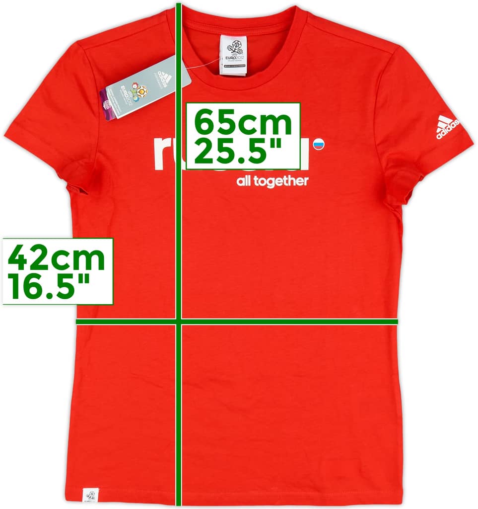 2012 Russia 'Euro 2012' Graphic Tee (Women's S)