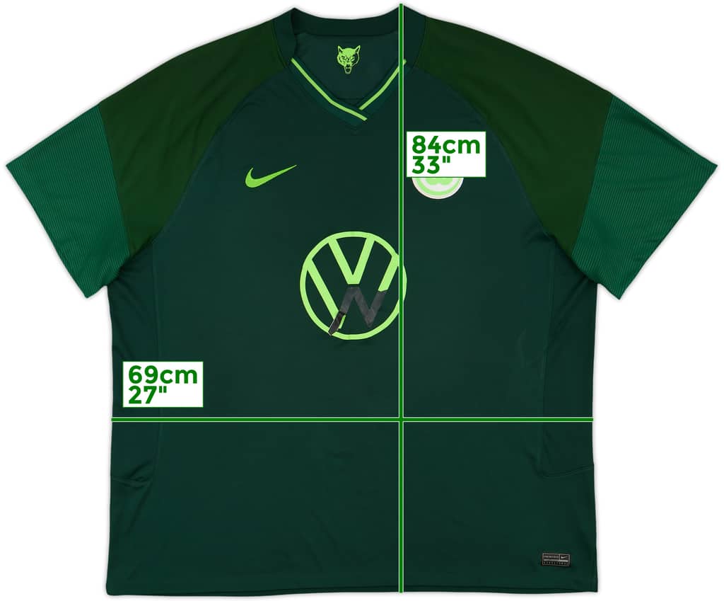 2021-22 Wolfsburg Nike Away Shirt - 4/10 - (3XL)