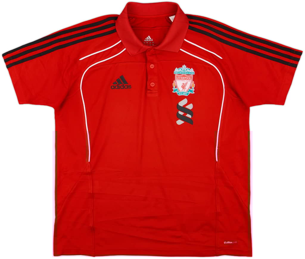 2010-11 Liverpool adidas Polo Shirt - 8/10 - (L)