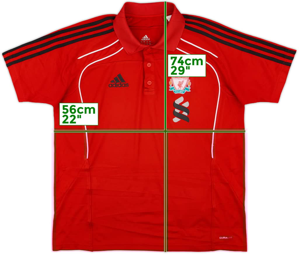 2010-11 Liverpool adidas Polo Shirt - 8/10 - (L)