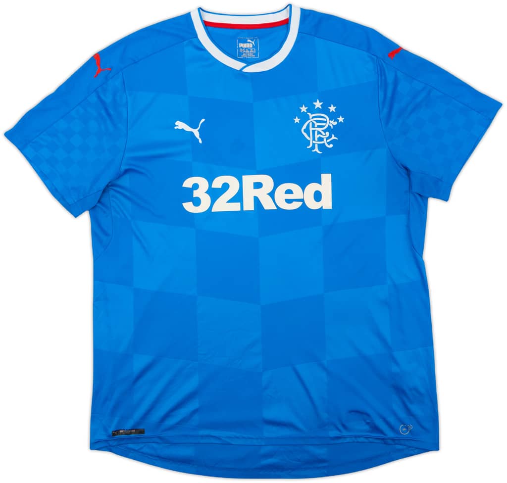 2016-18 Rangers Home Shirt - 8/10 - (XXL)