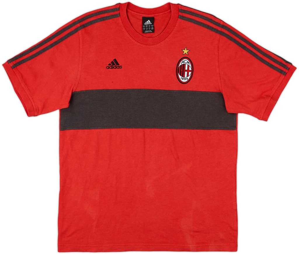 2005-06 AC Milan adidas Cotton Tee - 8/10 - (M)