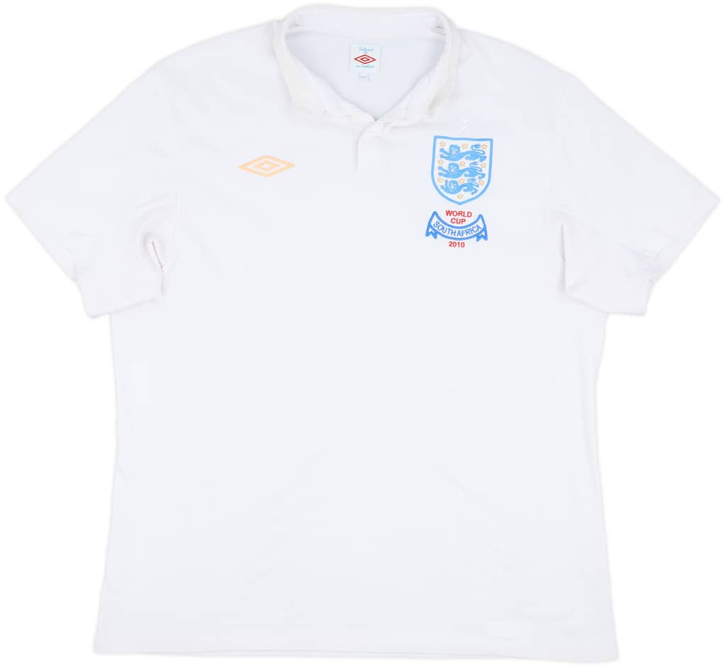 2009-10 England 'South Africa' Home Shirt - 5/10 - (XL)
