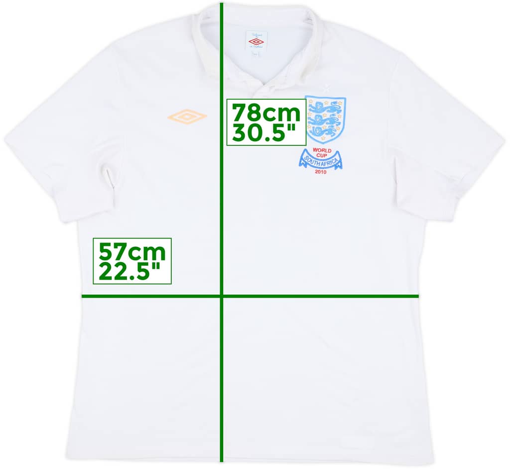 2009-10 England 'South Africa' Home Shirt - 5/10 - (XL)