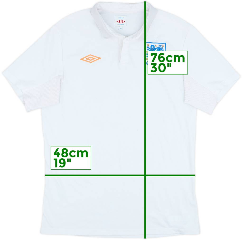 2009-10 England Home Shirt - 4/10 - (M)