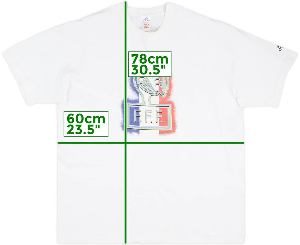 1998-00 France adidas Graphic Tee - 7/10 - (XL)